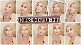 15 Tutorial Pashmina Formal Look Terbaru Kantor Kuliah Wisuda Dll