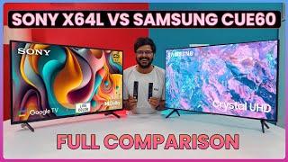 Samsung Crystal Cue60 vs Sony X64L The Ultimate Comparison of Best 43 Inch 4K TVs 