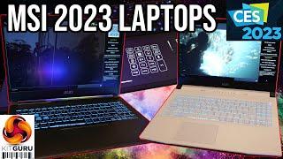 CES 2023 MSI laptop showcase