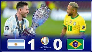 Argentine 1-0 Brazil ● Copa America Final 2021 Highlights 4K