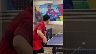 Return the Forehand Pendulum serve with the Forehand Push #tilong #pingpong #bongban #tilongclub