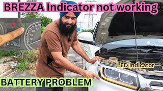 Maruti brezza indicator not working  brezza indicator problem  battery issue