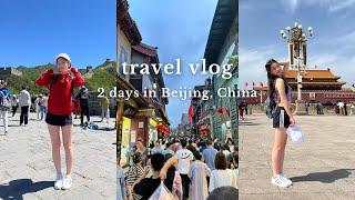 China travel vlog  2 days in Beijing China  Tiananmen Square & Badaling Great Wall of China