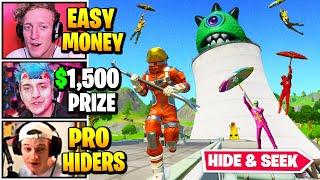 Streamers Host $1500 HIDE AND SEEK Game  Fortnite Daily Funny Moments Ep.587