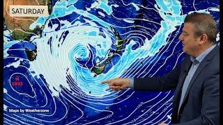 Large low engulfs NZ on Friday then shifts over the weekend