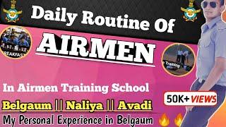 Daily Routine of Airmen in Airmen Training SchoolBelgaum  Air force training #airmentrainingschool