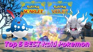 TOP 5 BEST TERA RAID POKEMON  Pokemon Scarlet & Violet