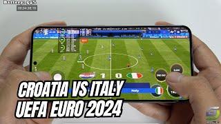 Samsung Galaxy S22 Plus test game EA SPORTS FC MOBILE 24  Croatia vs Italy  UEFA EURO 2024