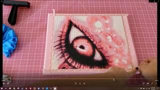 How I frame a diamond painting using artist canvas