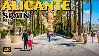 Alicante 4K City Walking Tour Spain A beautiful coastal city 