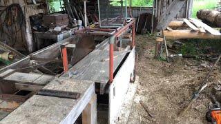 Sawmill foley belsaw sawing and walk around