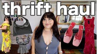 i thrifted my DREAM wardrobe for SPRINGSUMMER  thrift try on haul