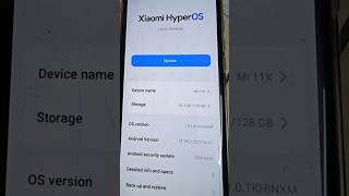 Mi 11x got 2nd Hyper OS Update in India with March Security Patch ‍ #punjabi #song #shorts