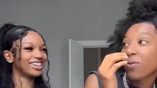 ARMANI TIKTOK LIVE WITH NEW BESTIE NAYAH PLAYIN CUSS AND GET SMACKED 