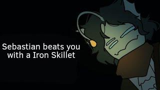 Sebastian beats you with a Iron Skillet But animated  Roblox Pressure ASMR helps you to sleep ️