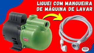 SERÁ QUE DEU CERTO ISSO - Como Instalar BOMBA DÁgua AUTO ASPIRANTE - Bomba de Água Schneider - FVM