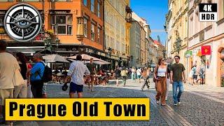 Prague Wednesday Heat Old Town Walking Tour   Czech Republic 4K HDR ASMR