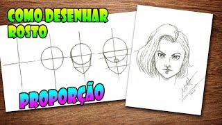 Como DESENHAR ROSTO de um jeito FÁCIL  - How to Draw Face