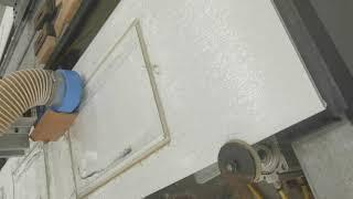 garage door panels window cutting