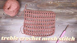 How To Crochet Mesh Stitch  Very Easy