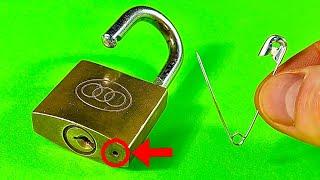 3 ways to open a lock  How to open a lock without key