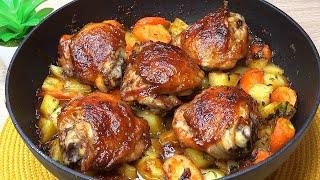 I cook it almost every day One Pan Chicken Thigh Dinner