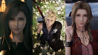 Advent Children Outfits for Cloud Tifa and Aerith  Final Fantasy VII Remake Gameplay with Mods