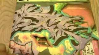 EVIL LETTERS CREW GRAFFITI BLACK BOOK PIECES