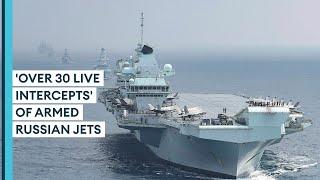 HMS Queen Elizabeth Carriers Russian jet run-ins