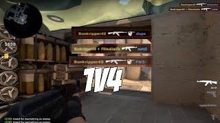 AMATEUR CSGO PLAYER 1V4 AGAINST PRO NA PLAYERS Twitch Clips #8