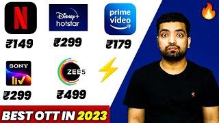 Top 5 Best OTT Platforms In India - 2023 ️ Netflix Vs Prime Vs Hotstar Vs Zee5 Vs Liv - New Plans