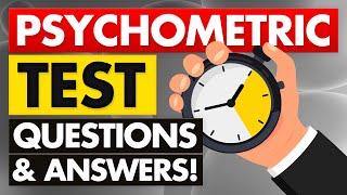 25 PSYCHOMETRIC TEST PRACTICE QUESTIONS & ANSWERS Pass your TEST with 100%