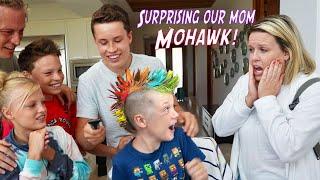 We gave our brother a Mohawk Mom is Shocked