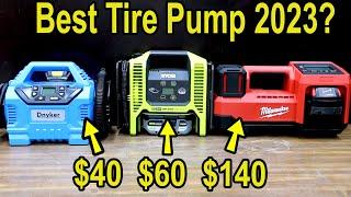 Best Tire Pump? Lets Settle This  Milwaukee vs DeWalt Makita