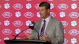 Dabo Swinney talks frustration with new scholarship count more at ACC Kickoff