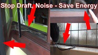 How to Replace UVPC Window Rubber Seals Gaskets. Stop Drafts & Noise. Save Energy. Loose Handles.