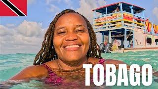 I escaped to Tobago using the Ferry to see the pool in the middle of the ocean