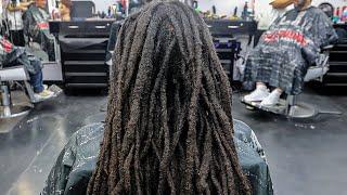 TRANSFORMATION HE PAID $500 FOR THIS HAIRCUT 15 Yr LOC JOURNEY  FREE FORM LOCS HAIRCUT TUTORIAL