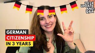 German citizenship in ONLY 3 years - New Law in 2024
