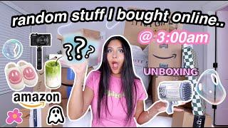 UNBOXING the random stuff i bought online at 3am..  honeybobabear