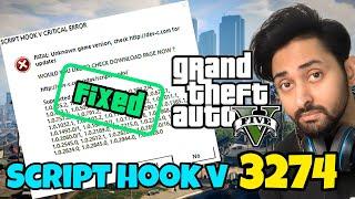 SCRIPT HOOK V FOR  GTA 5 VERSION 3274  SCRIPT HOOK V  GTA 5 MODS  HINDIURDU  THE NOOB