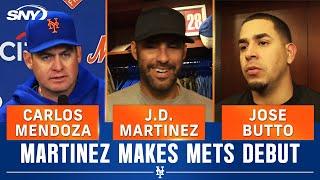 J.D. Martinez and Carlos Mendoza talk Martinezs Mets debut  SNY