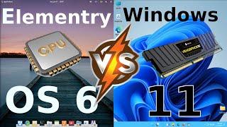 Elementary OS 6 vs Windows 11 RAM