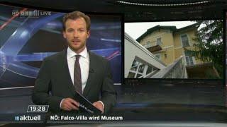 FALCO s Villa Museumsbetrieb geplant  4x ORF Berichte 16. + 17.04.2024