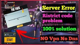 Pubg Server is Busy Error Code Restrict Area Problem  100% Solution No Dns No Vpn problem solved