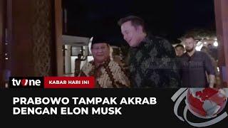 Momen Prabowo Bertemu Elon Musk di Bali  Kabar Hari Ini tvOne