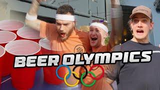 We PLAYED BEER OLYMPICS Against SUPERSTARS