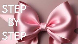 How to Tie a Perfect Sash Bow on a Dress   easy DIY Step by Step