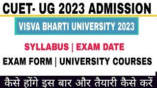 Visva Bharti University Ba Language Admission 2023  Complete detail  How to prepare