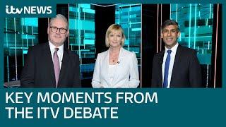 The key moments from Sunak and Starmers fiery first head-to-head debate  ITV News